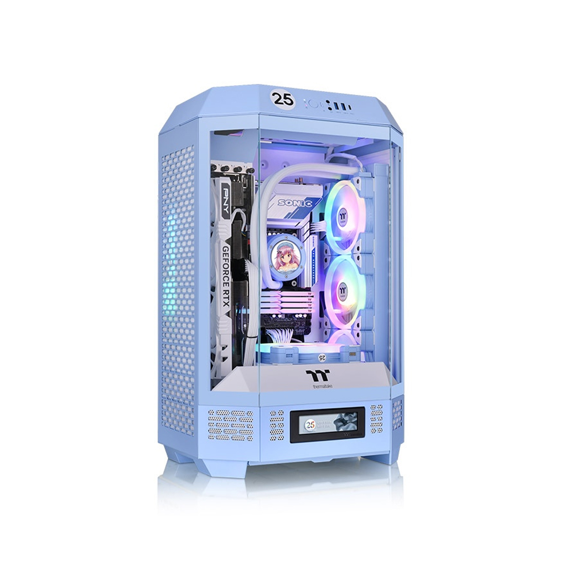Компьютерлік корпус Thermaltake The Tower 300 Hydrangea Blue