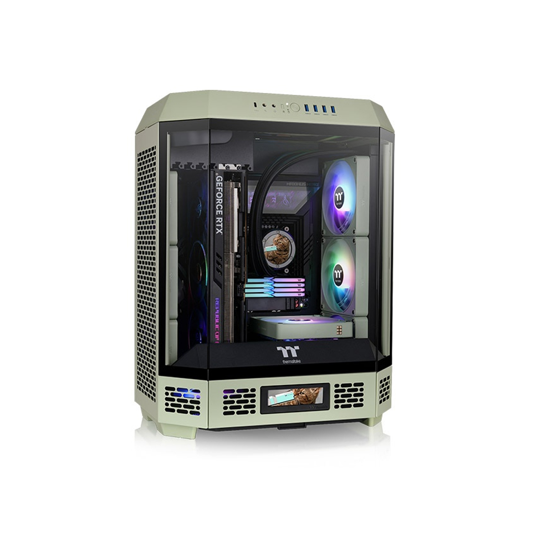 Компьютерлік корпус Thermaltake The Tower 600 Matcha Green