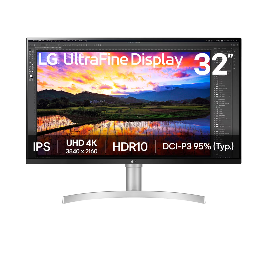 Монитор, LG, 32UN650K White, 31,5", 3840x2160, IPS, 60 Гц, HDMI*2, DP, Динамики, 380кд/м2, 1000:1, 5 мс, угол обзора(гор/верт) 178/178, 16:9, Белый