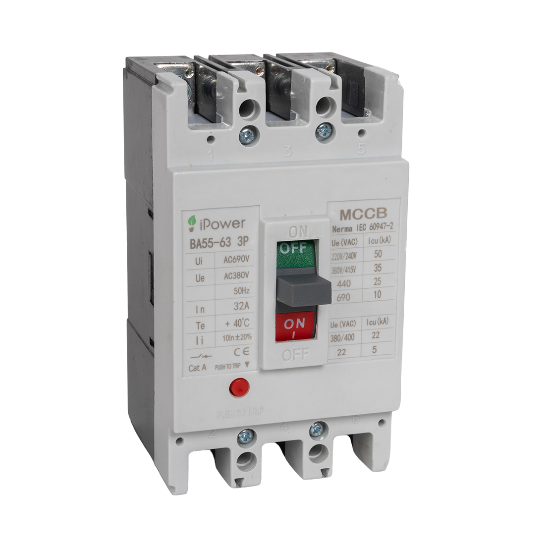 Автоматический выключатель, iPower, ВА55-63 3P 32A
