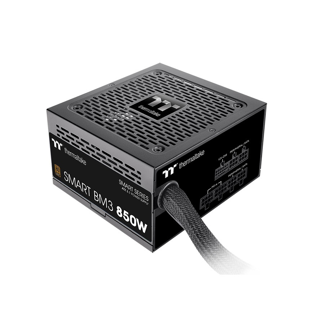 Блок питания, Thermaltake, Smart BM3 850W, PS-SPD-0750NNSABE-2, 850W, ATX, 20+4 pin, 4*PCI-E 6+2 pin, 1*PCI-E 12+4 pin, 6*SATA, 2*4+4 pin, 150x86x140 мм, черный