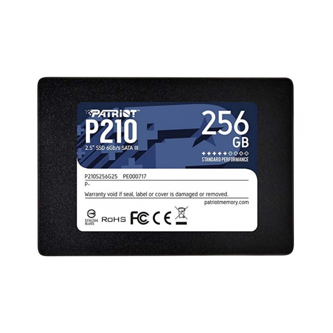 Твердотельді жинақтаушы SSD Patriot P210 P210S256G25 256 ГБ SATA