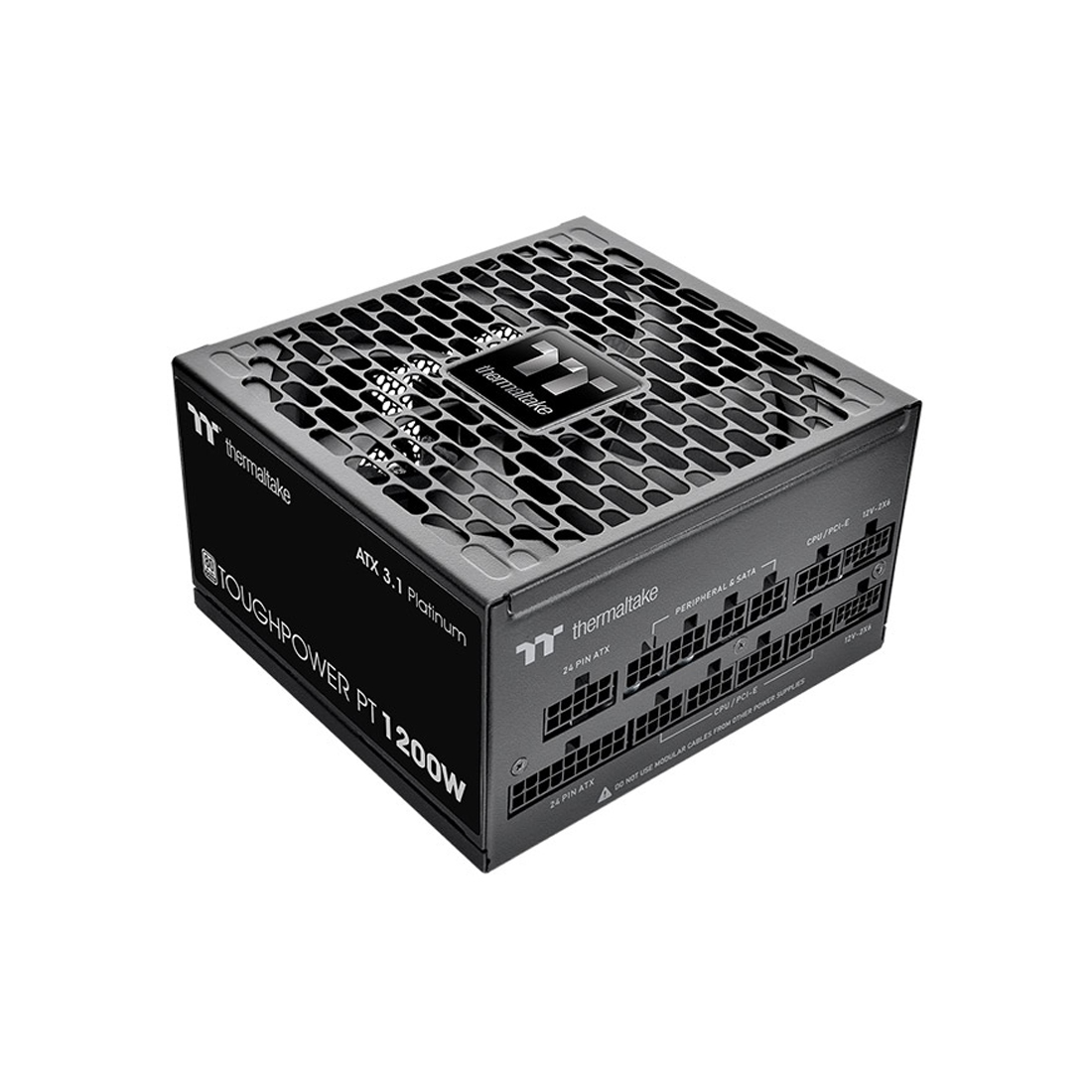Блок питания, Thermaltake, Toughpower PT 1200W, PS-TPP-1200FNFAPE-1, 1200W, ATX, 20+4 pin, 4*PCI-E 6+2 pin, 1*PCI-E 12+4 pin, 6*SATA, 2*4+4 pin, 150x86x140 мм, черный