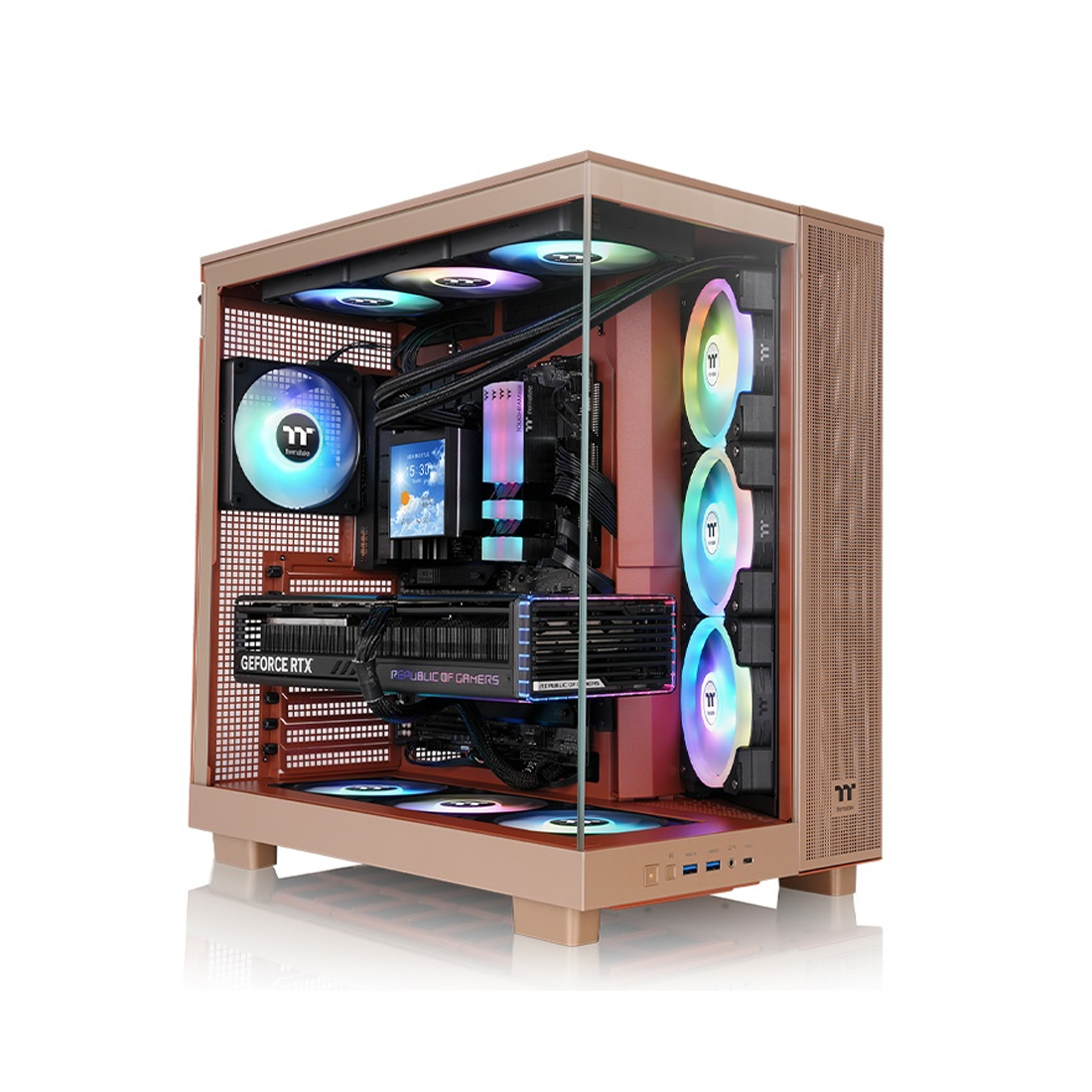 Компьютерлік корпус Thermaltake View 380 XL TG ARGB Gravel Sand