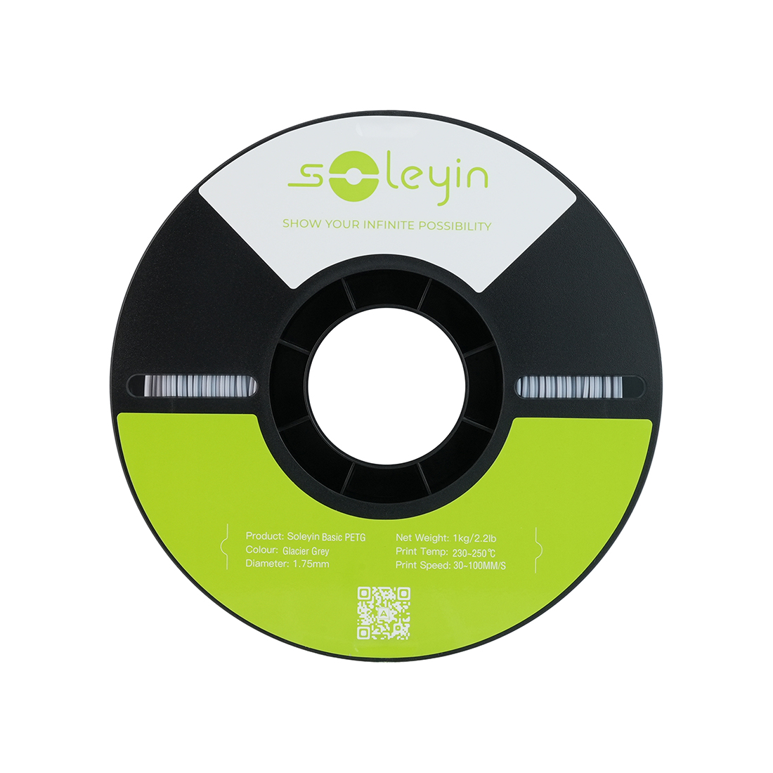 Филамент для 3D-печати Creality Soleyin Basic PETG 1 кг Glacier Grey