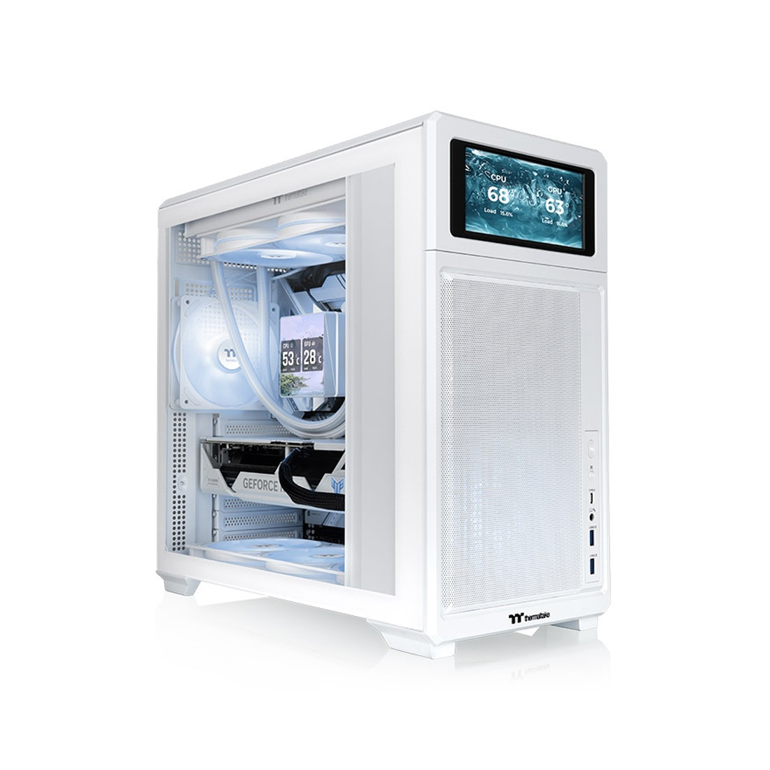 Компьютерный корпус Thermaltake TR300 TG Snow