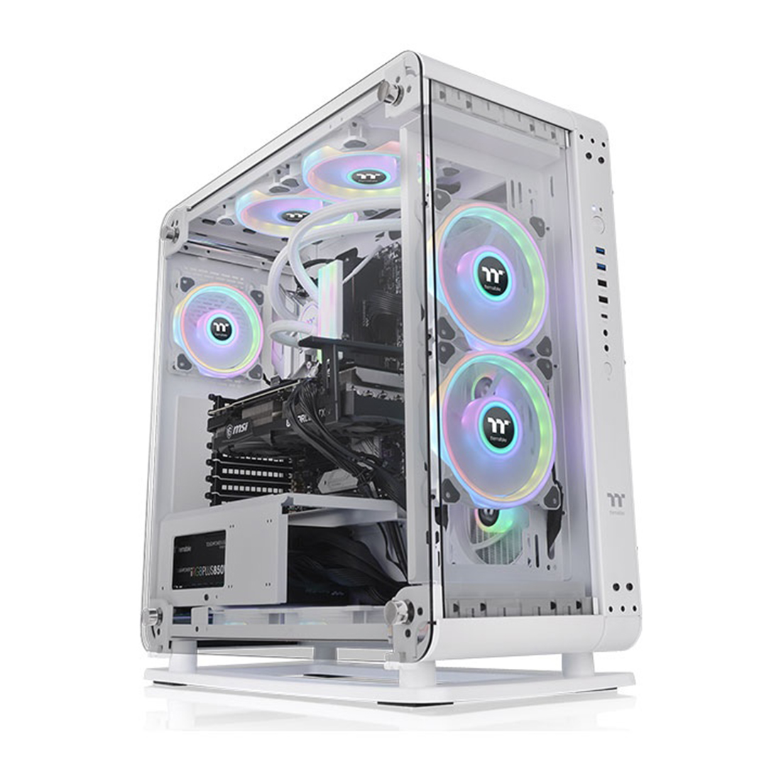 Компьютерный корпус Thermaltake Core P6 TG Snow