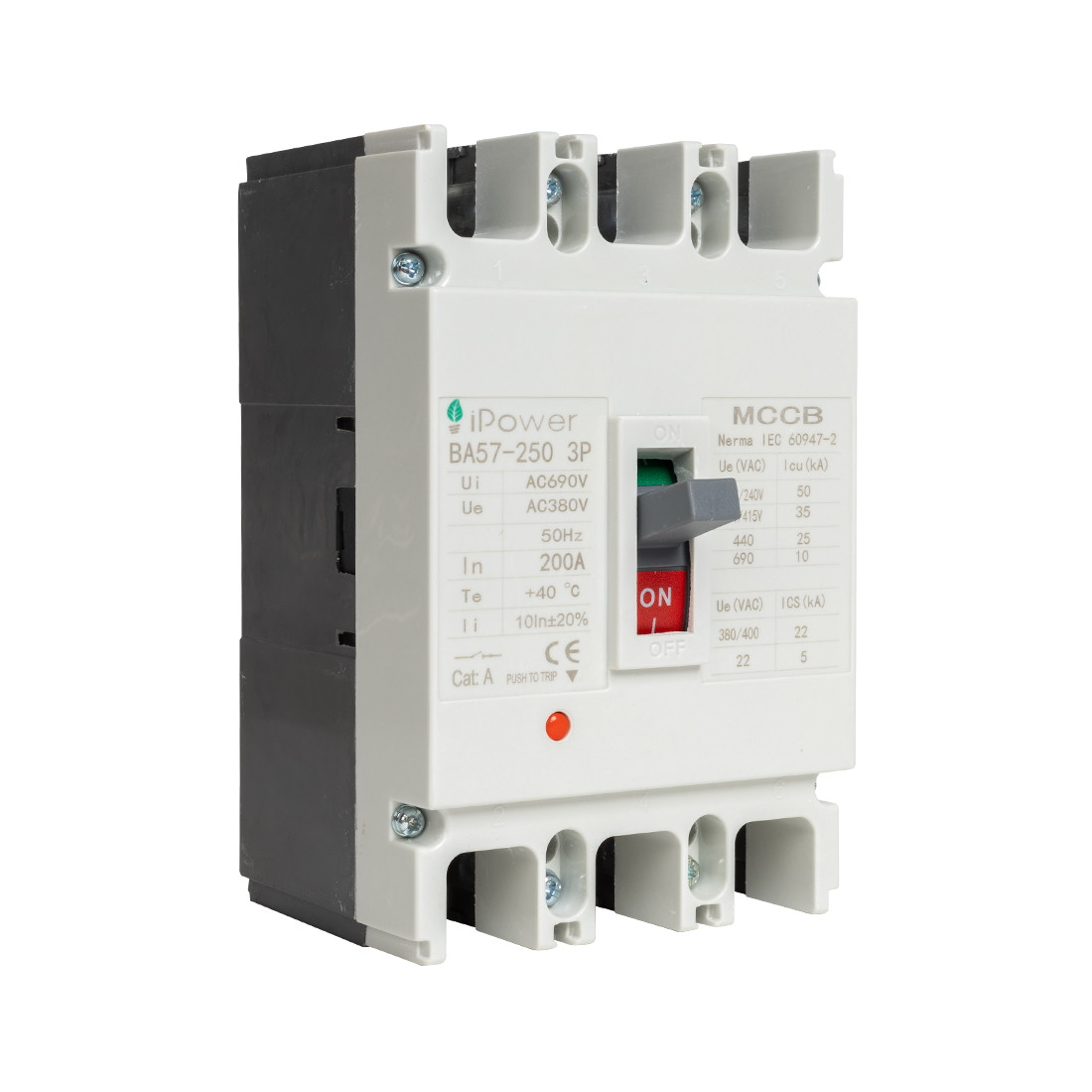 Автоматический выключатель, iPower, ВА57-250 3P 200A
