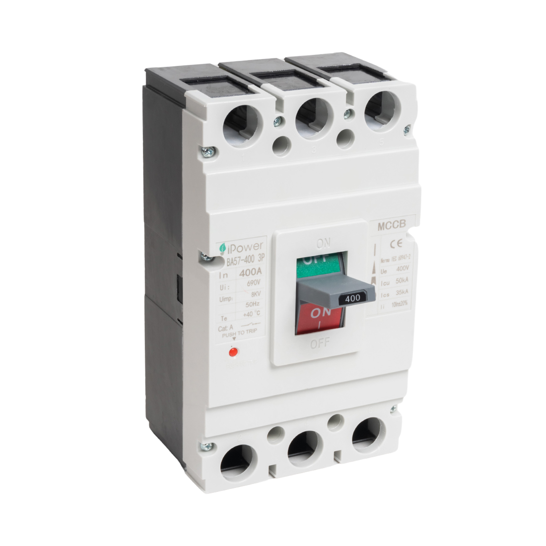 Автоматический выключатель, iPower, ВА57-400 3P 400A