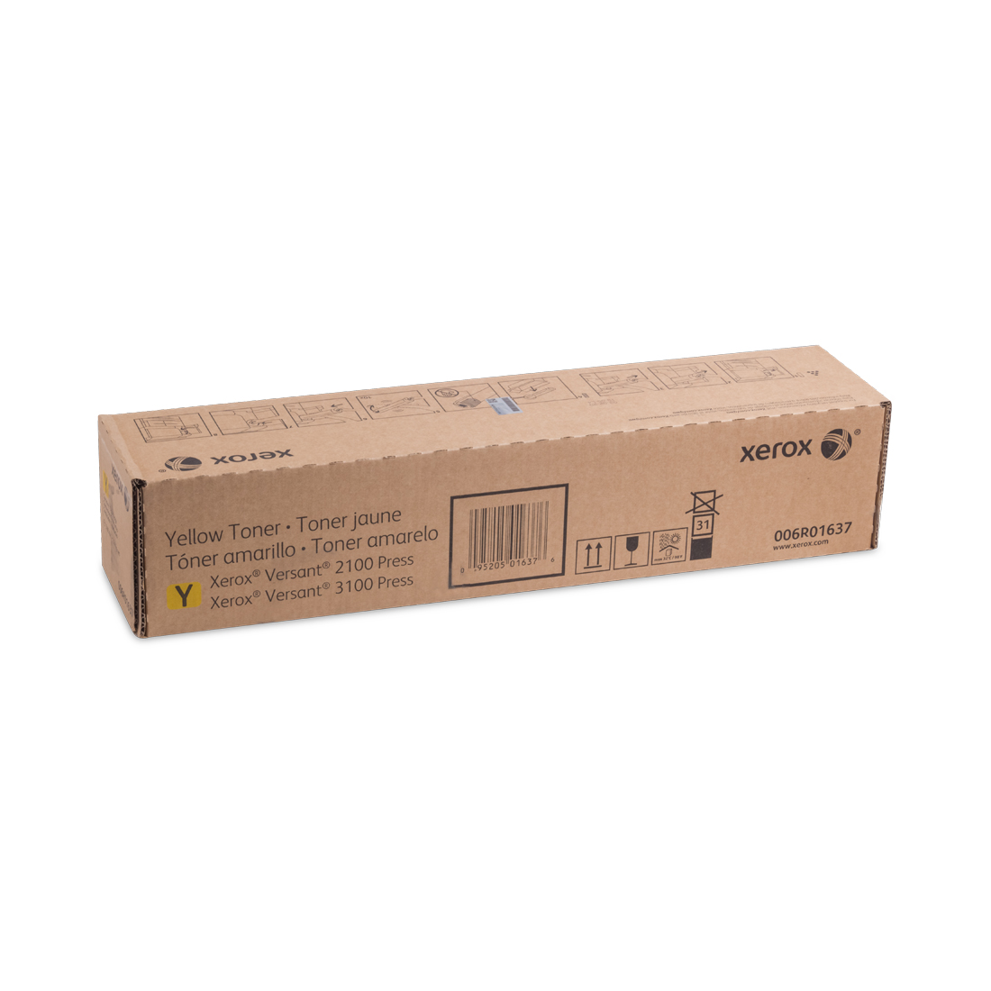 Тонер-картридж Xerox 006R01637 (жёлтый) для Xerox Versant 2100/3100/4100