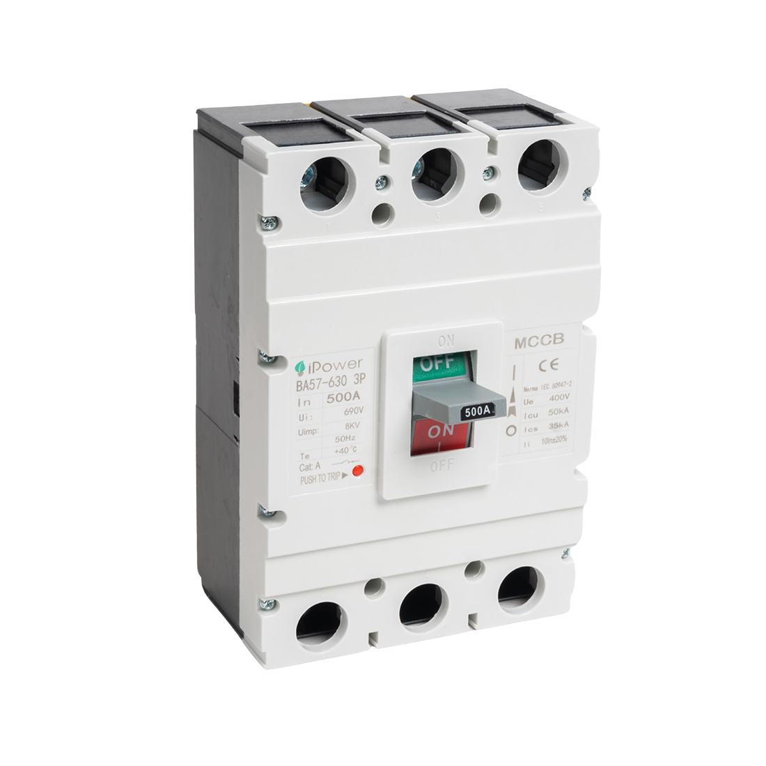 Автоматический выключатель, iPower, ВА57-630 3P 500A