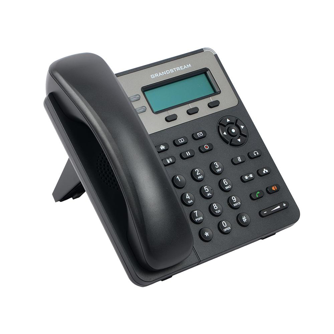 IP телефон, Grandstream, GXP1615, 2 SIP- аккаунта, 2 линии, 2 порта Ethernet 10/100 PoE, 3-х сторонняя конференц-связь, ЖК-дисплей 132x48 (2.95 дюйма), блок питания 5 В/0.6 А