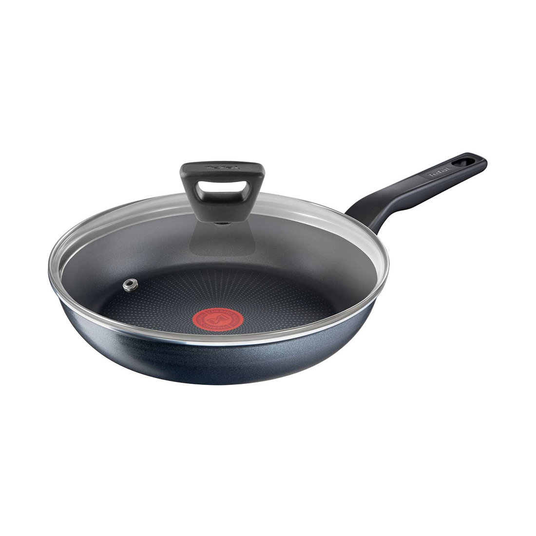 Сковорода c крышкой, Tefal, Force 4218928, 28см, Диаметр 28 см, С крышкой, Фиксированная ручка, Антипригарное покрытие, Thermo-Signal, Черный