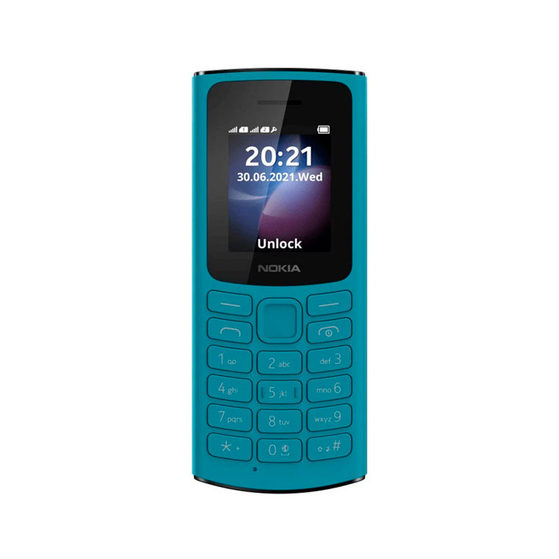 NOKIA 105 TA-1557 мобильді телефоны (Cyan) Бирюзовый