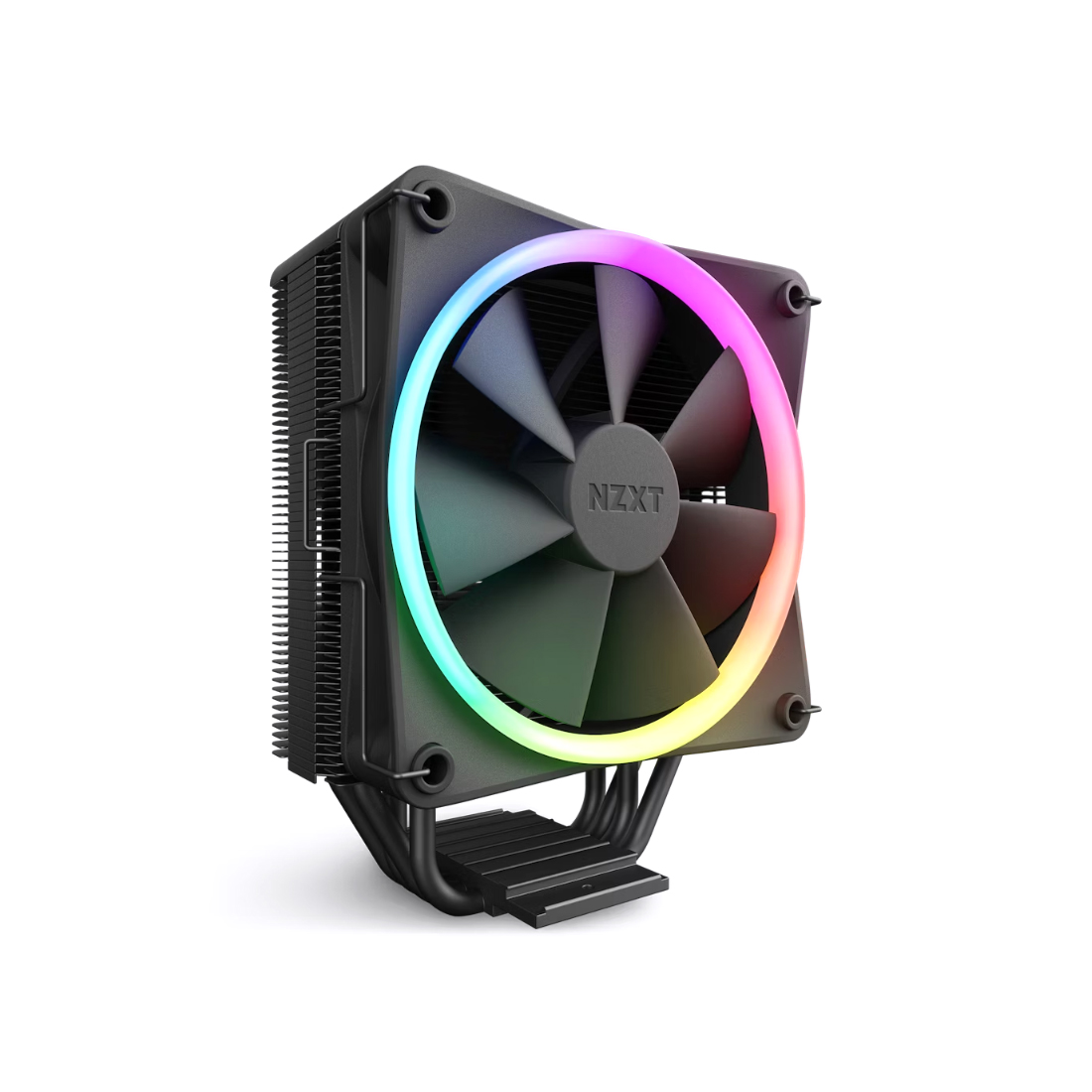 Кулер для процессора, NZXT, T120 RGB, RC-TR120-B1, Intel: 1700/115X/1200, AMD: AM5/AM4, TDP 125W, 1*120мм F120 RGB Fan, 500-1800 + 300 об/мин, 13.94-50.18 CFM, 17.2-27.5 dB(A), 4-pin PWM, 66*120*159мм, Черный
