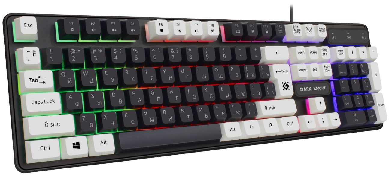 Клавиатура игровая Defender Dark Knight GK-077 RU, черный