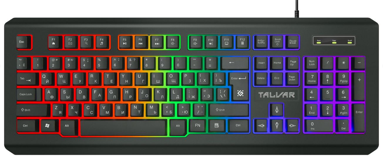 Клавиатура игровая Defender Talvar GK-558 RU черный