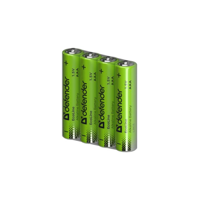 Элемент питания LR03-4S ААА Defender Alkaline LR03-4S - 4 дана пленкада