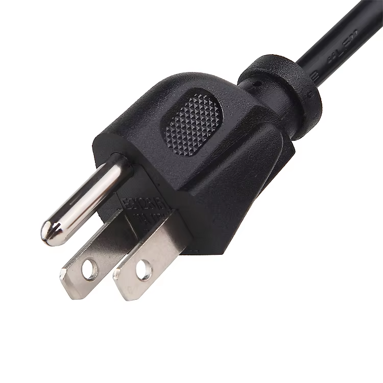 SIPU America Standard 220V AC Power Cord Free Sample 3-Pin Plug US 3-Pin PC Power Cable Home Computer PVC Jacket IEC Female End