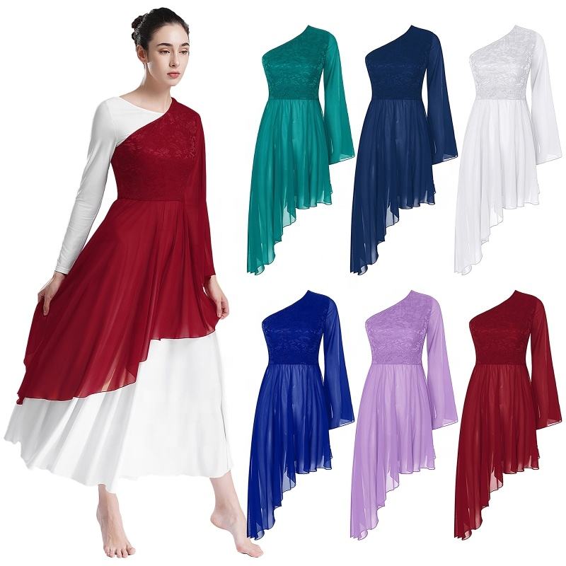 Womens Contemporary Dancewear Stage Dance Dress