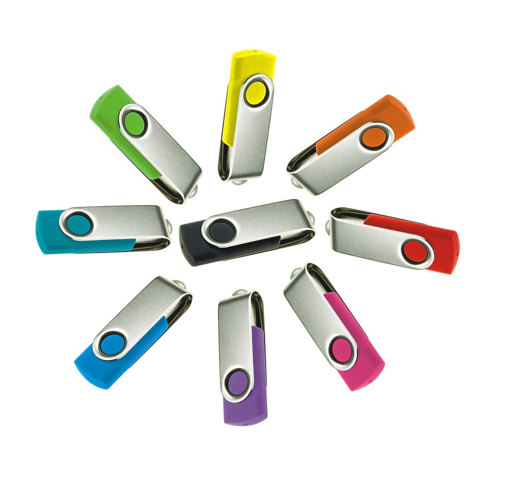 Wholesale 64GB 1GB Swivel USB Flash Drives Cheap Twist USB Sticks Custom Logo Promotional Gifts USB 2.0 3.0 Pendrives