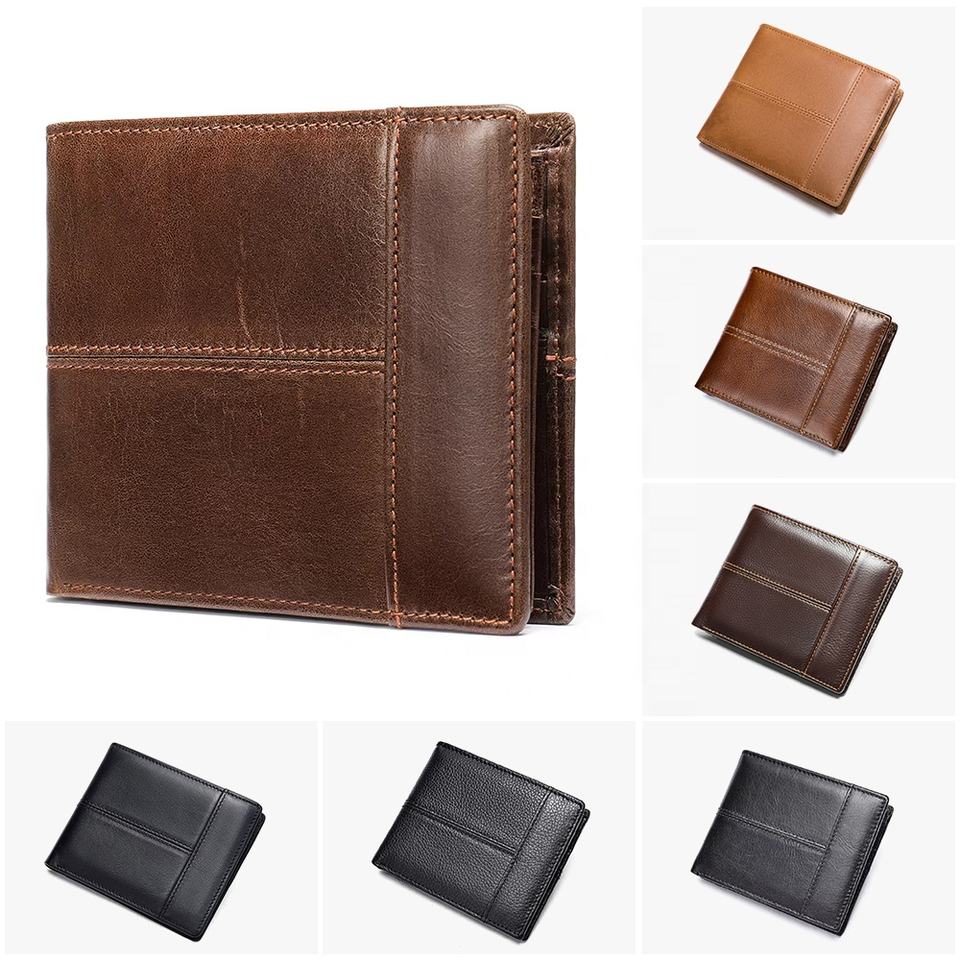 Тонкий Bifold из натуральной кожи под заказ