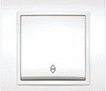 Переключатель Zera белый с\у проход.EGP (700-0200-209)