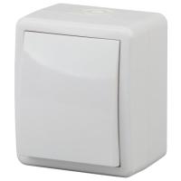 Выключатель IP54 ЭРА 11-1401-01, 10АХ-250В, ОУ, Эра Эксперт, белый
