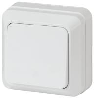 Выключатель Intro 2-101-01, 10А-250В, IP20, ОУ, Quadro, белый