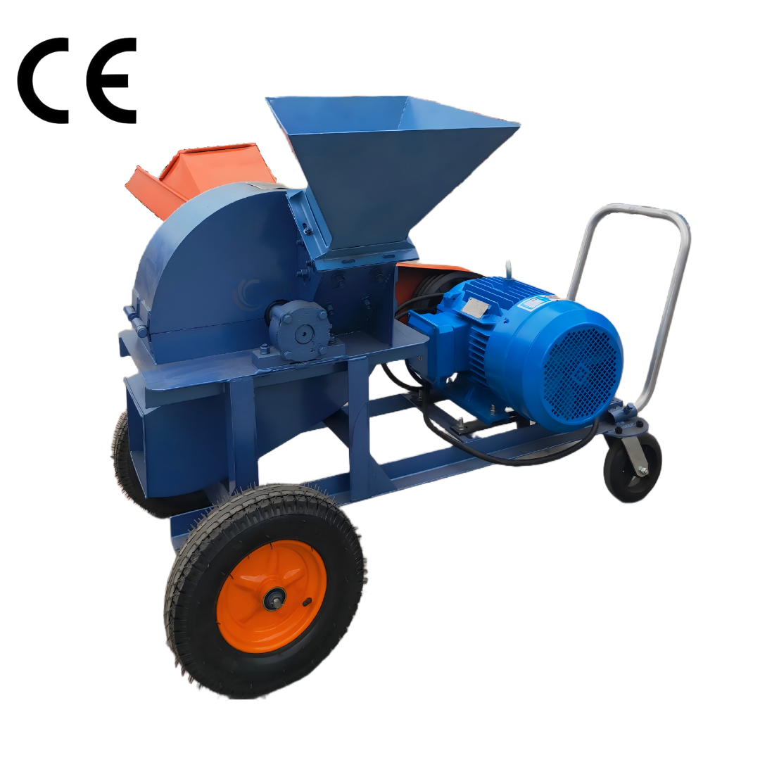 High Efficiency Electric Wood Crusher Grinder Machine for Farm Garden Branch Crushing Wood Pellets Compost with Motor Component