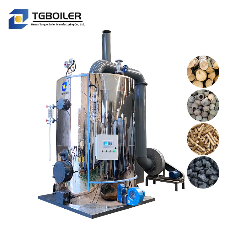 100kg 200kg 300kg 500kg Industrial Vertical Fire Tube High Pressure New Biomass Wood Coal Steam Generator Boiler