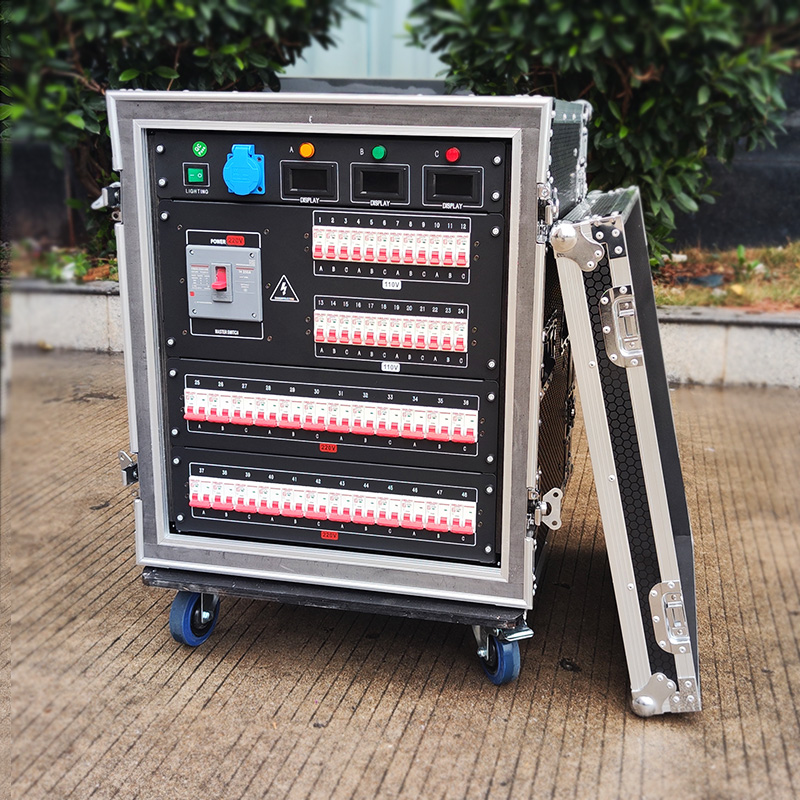 Pro Stage Power Distribution Box Manufacturer 3-Phase 5-Pin 400A Distro Boxes Portable Power Distribution