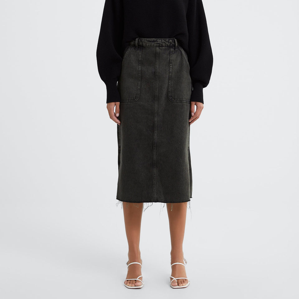 Винтажная длинная юбка (Denim Long Skirts)