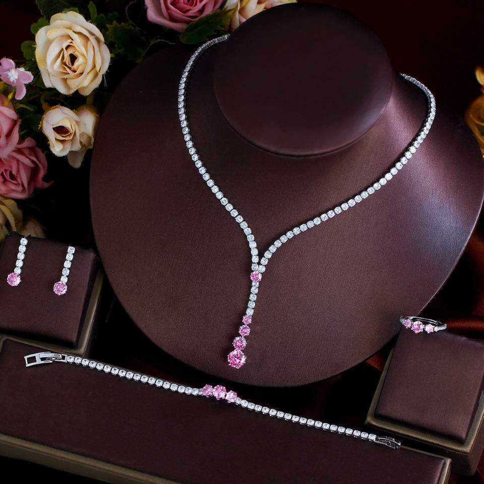 Набор из 4-х предметов (Zircon White/Pink)