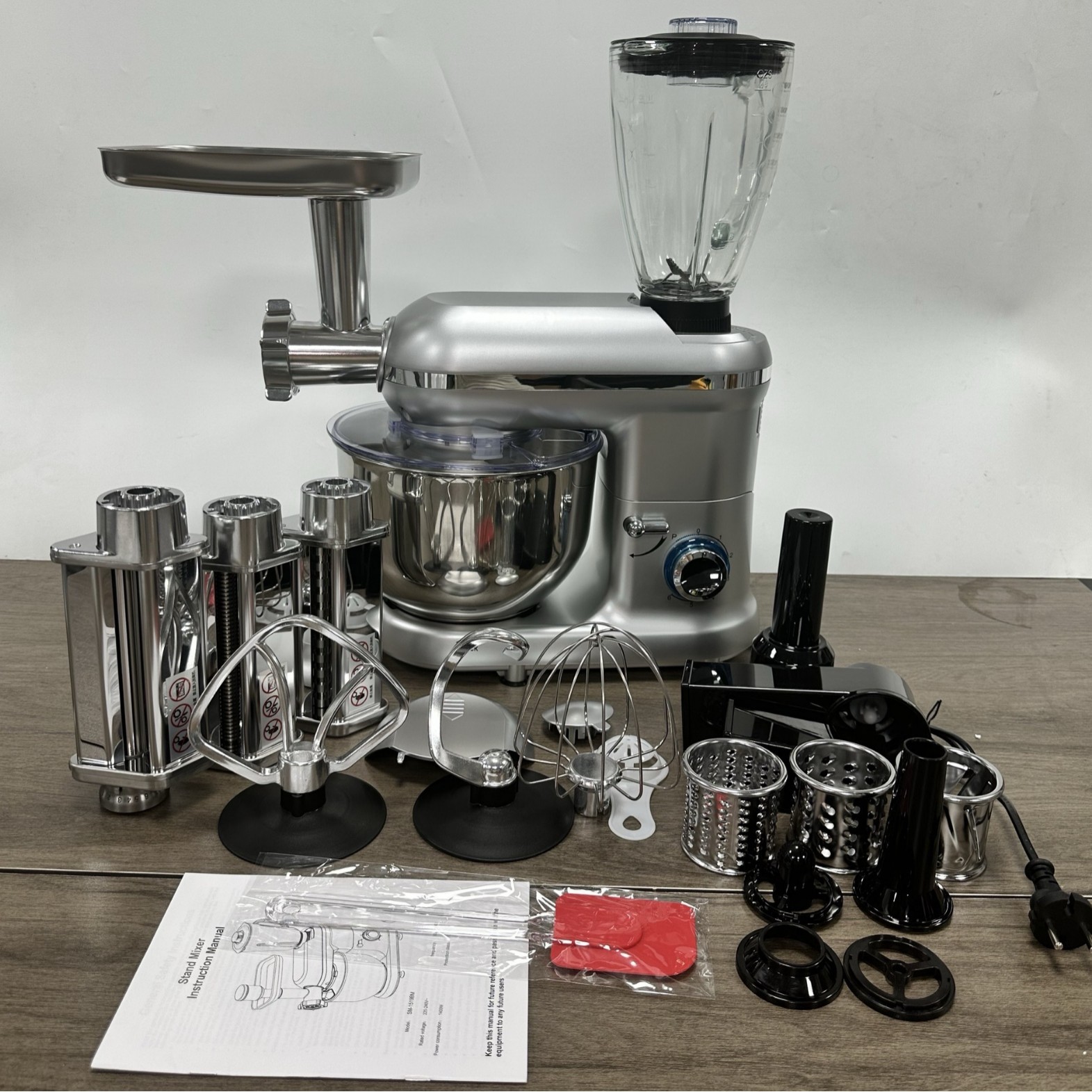 Multifunctional 5.5-Liter 8-in-1 Food Processor SM-1519BM Cross-Border Ready Electric Popular Export Item for Russia Household