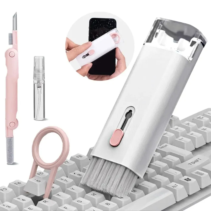 7 in 1 Computer Phone Cleaning Set Electronic Keyboard Cleaning Kit Brush Tools Earbuds Cleaning Pen Keyboard Cleaner Set