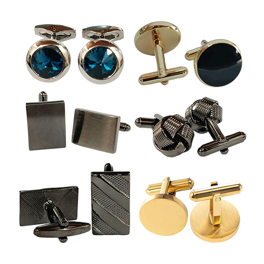 Серебристые запонки из нержавеющей стали (Wholesale)