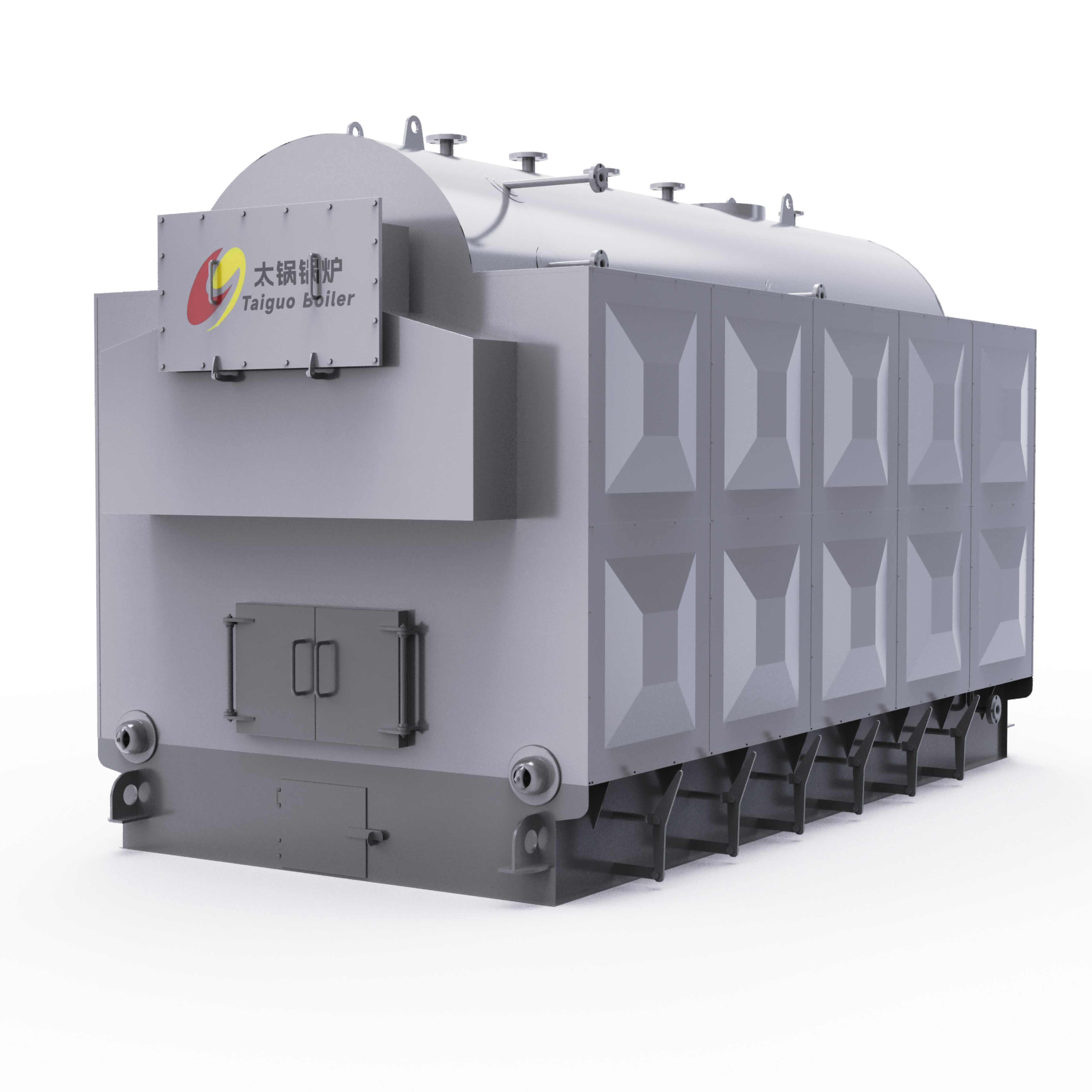 DZH Industrial Automatic Horizontal Fire Tube Low Pressure New Wood Fired Hot Water Generator