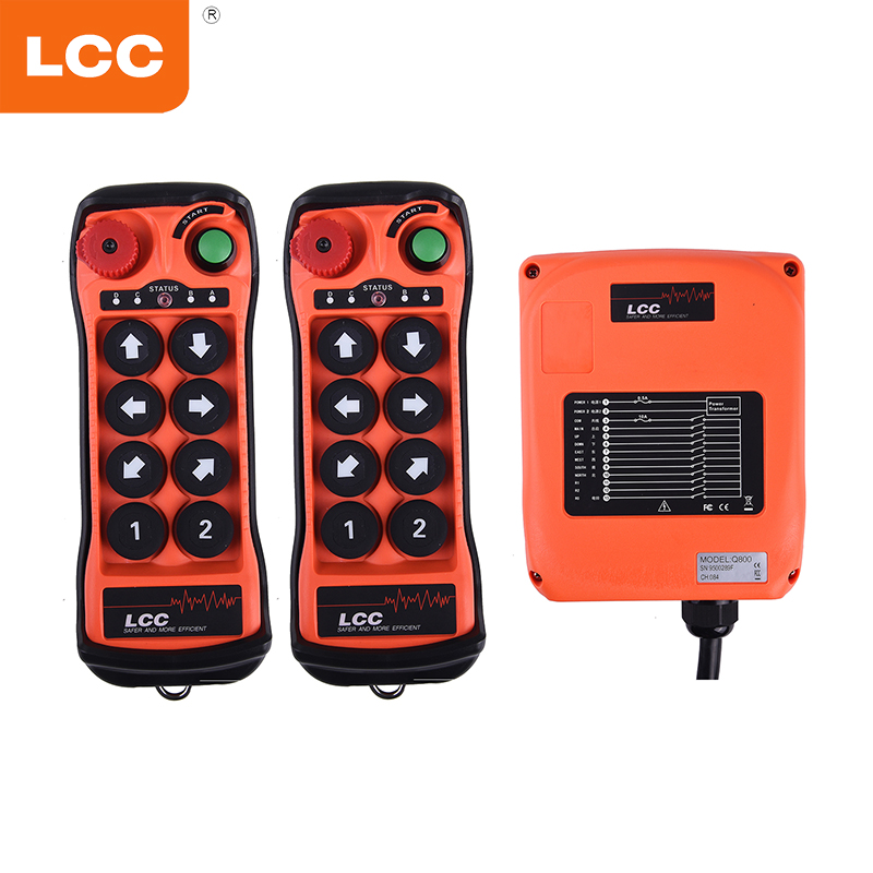 Q800 8-button Single-speed Wireless Crane and Radio Remote Control for Industrial Use