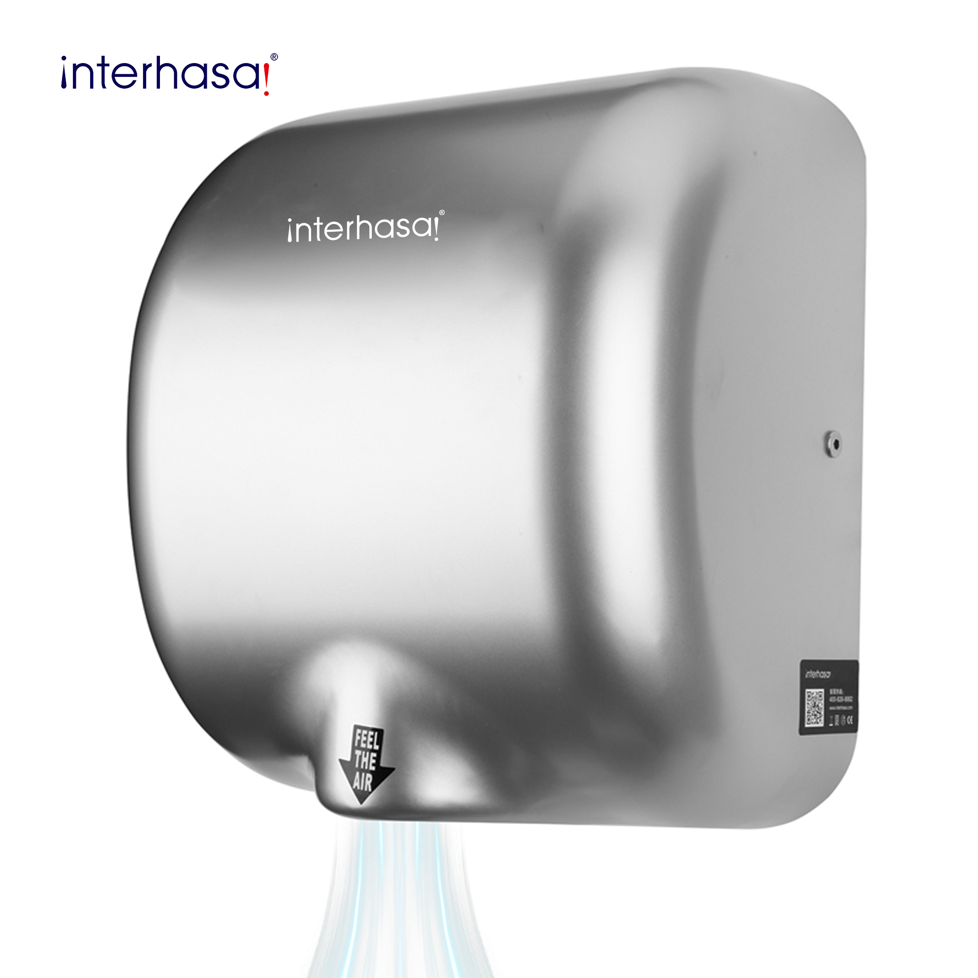 110v Stainless Automatic 304 Sus Jet Hand Dryers Excel Manufactures of Hand Electric Dryers for Bathrooms Commercial