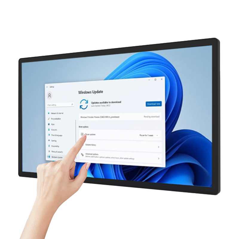 HUILAN IP65 Android Capacitive Touch Screen Monitor 15 15.6 17.3 21.5 24 27 32 65 Inch Industrial Display in Stock