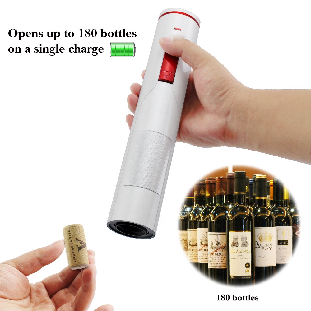 Wholesale Portable Home Bar Electronic Gadget One-Touch Automatic USB Rechargeable Metal Bottle Opener Wine Opener