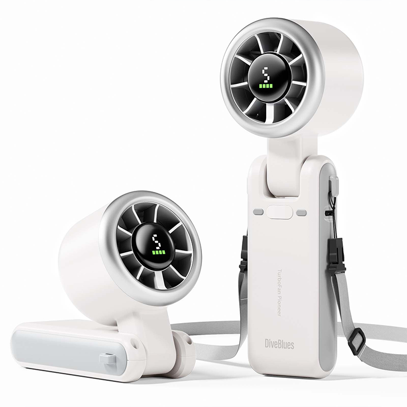 High Speed 13550RPM Cooling Hand Held Summer Mini Turbo Fan Foldable Rechargeable Handheld Portable Fans