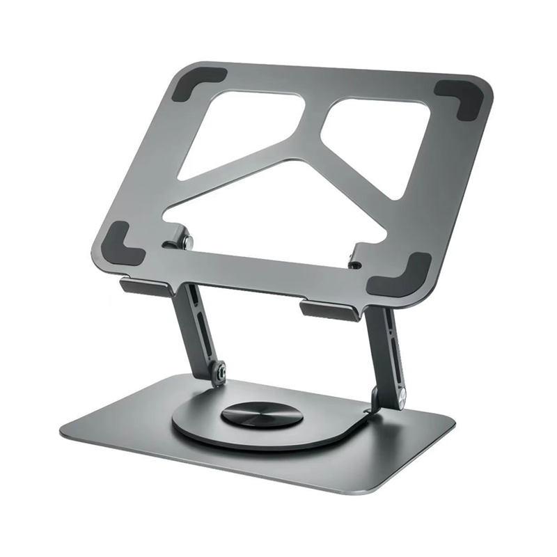 New Design Computer Accessories Trending Products Laptop Holder Aluminum Adjustable Ergonomic 360 Rotating Laptop Riser Stand