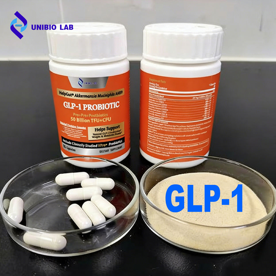 Капсулы пробиотика GLP-1 OEM под собственной торговой маркой, 50 миллиардов КОЕ, для пищеварения и фитнеса, ежедневные, GMP, GLP-1 пробиотические капсулы