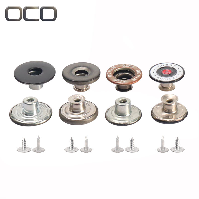 OCO Metal Buttons Custom Logo