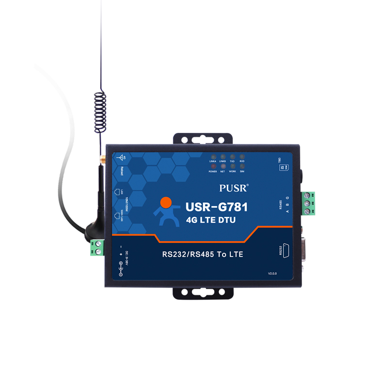 USR-G781-E EMEA & APAC Industrial Wireless 4g Gprs Modem with Rs485 Rs232 Port