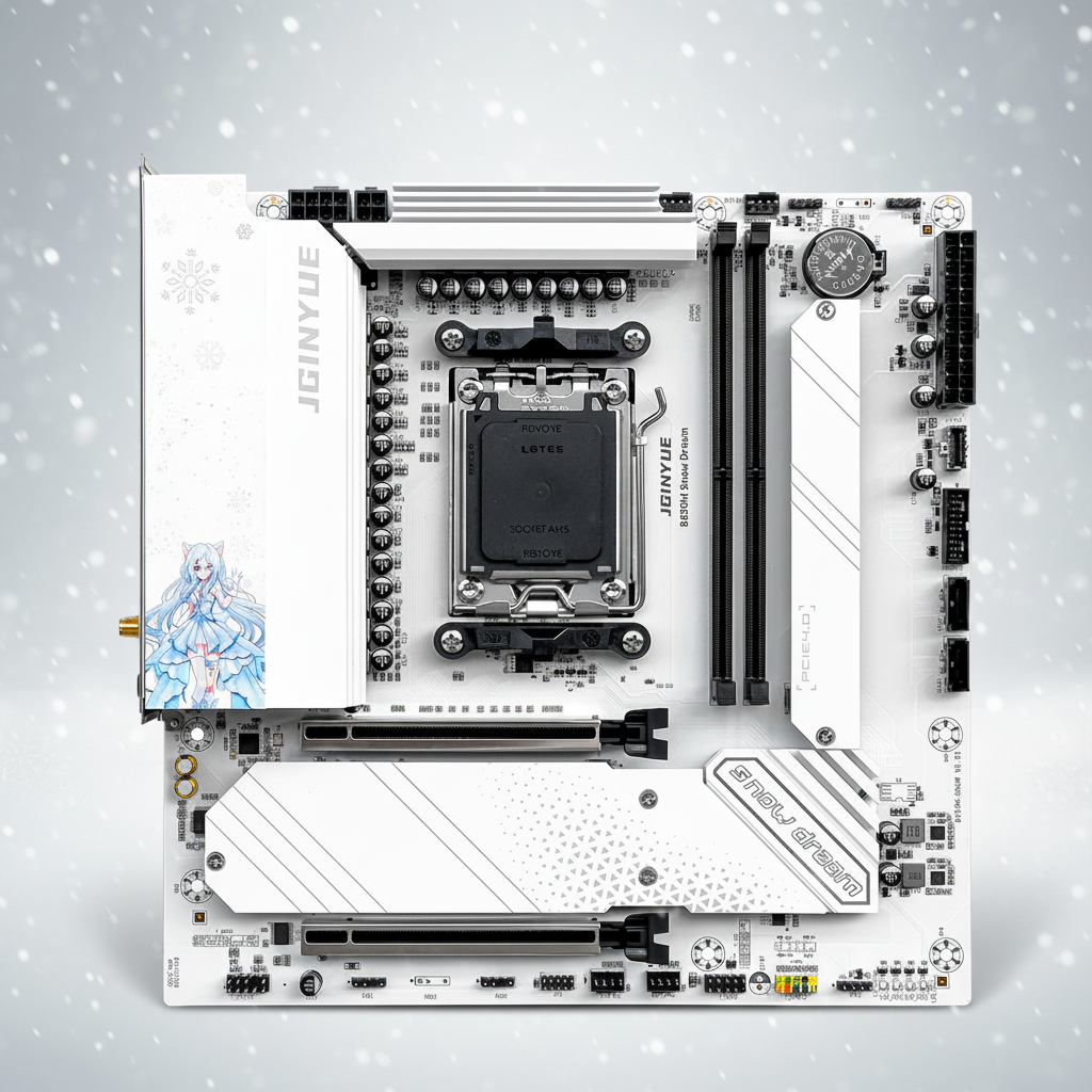 JGINYUE B650E B650M B650I Pro B850M Pro Wifi with I-ATX E-ATX Micro ATX Motherboard Supports AM5 DDR5 for Ryzen 7000 Series CPU