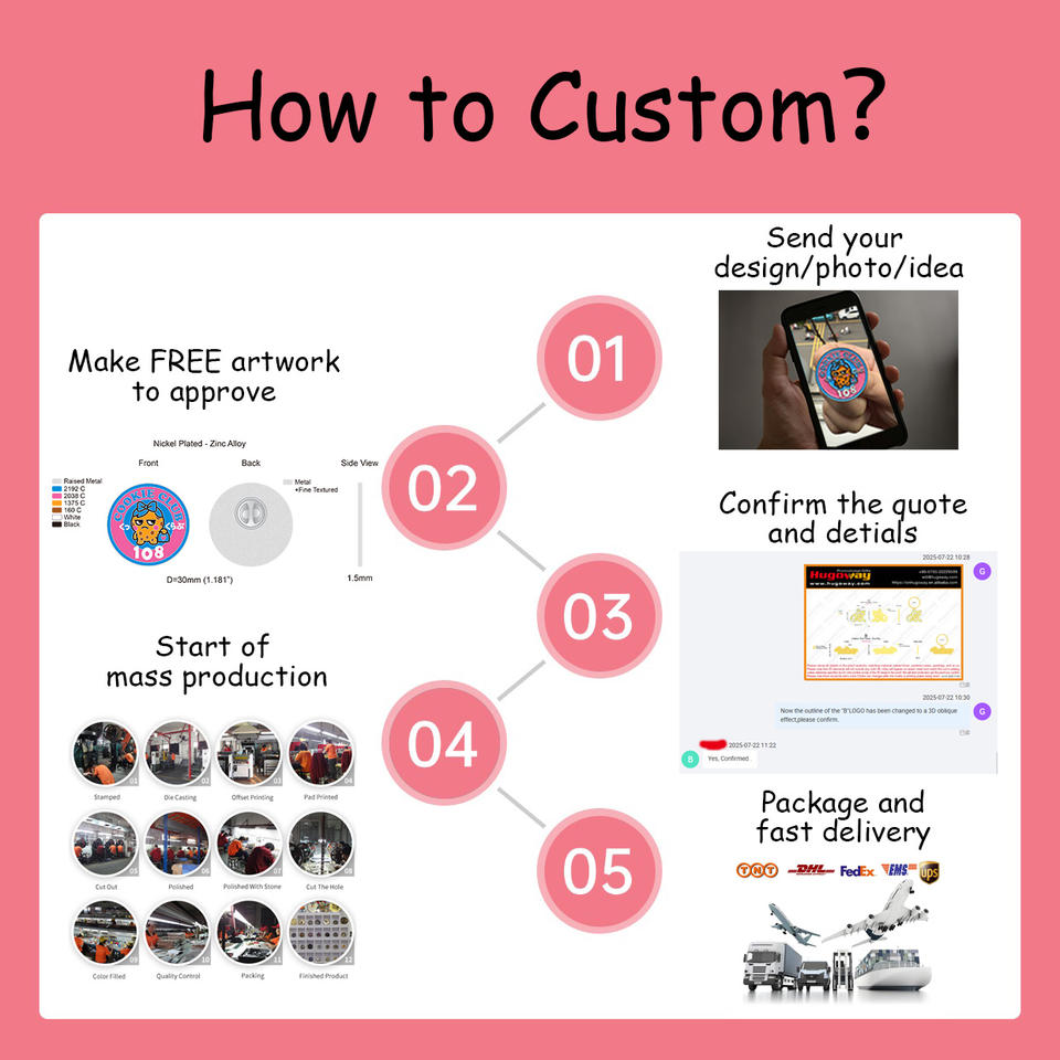 Металлический значок (Free Design)