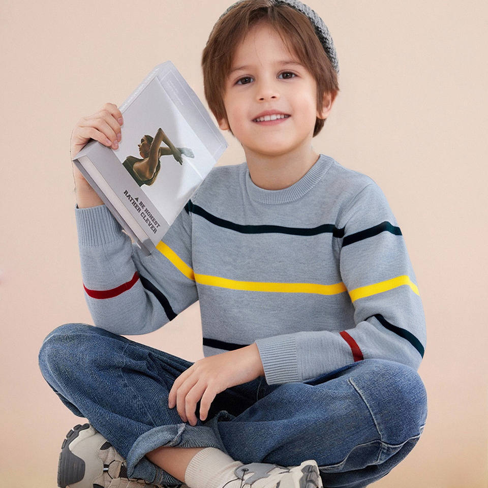 Свитер Light Gray Striped (Breathable Boys)